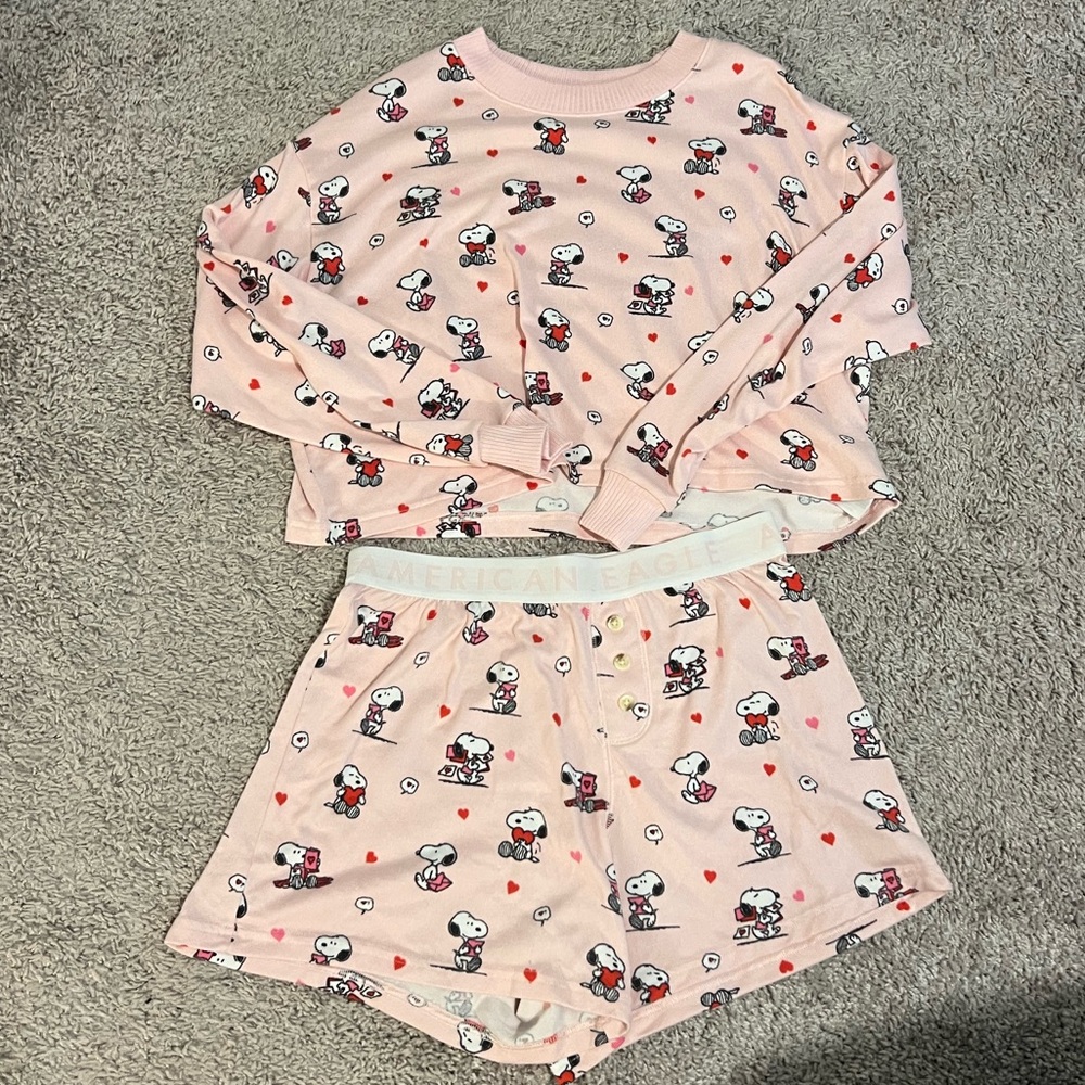 American Eagle snoopy pajamas